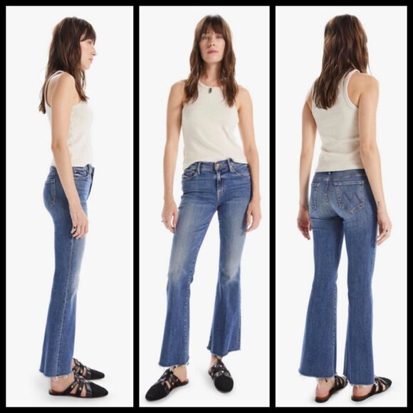 💕MOTHER💕 The Weekender Fray ~ Walking on Coals 32 Flare Frayed Hem - Picture 1 of 17